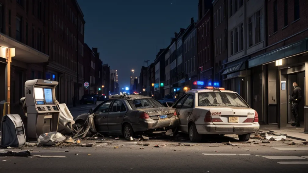 Вибух банкомату в Гамбурзі: поліція зупинила автівку грабіжників, вони втекли пішки, загубивши сумку з грошима