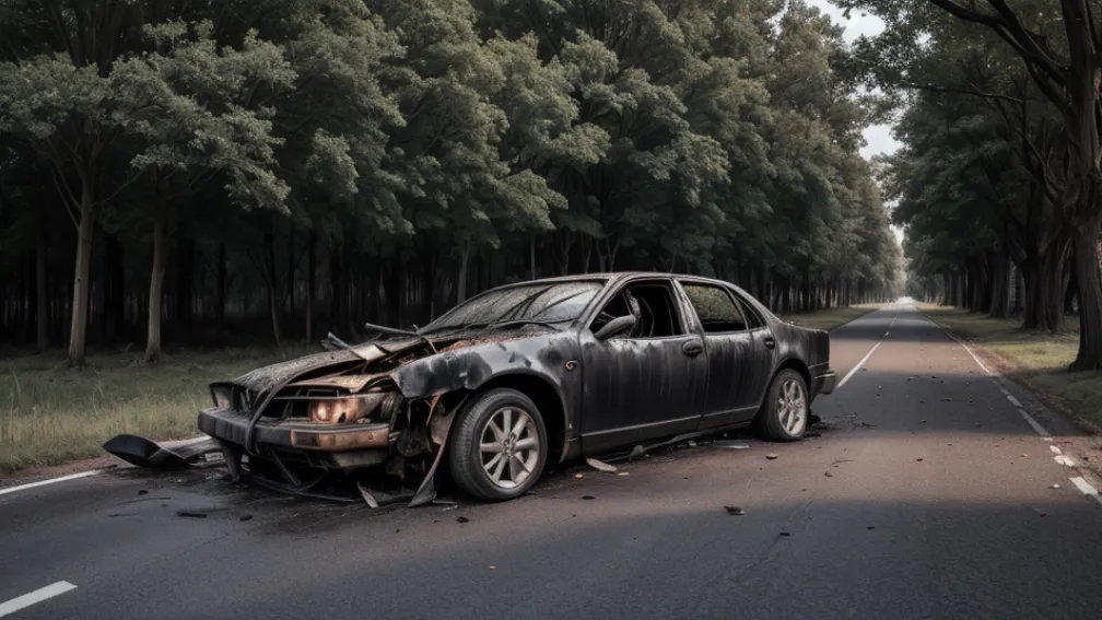 Смертельна ДТП у Німеччині: Жінка згоріла в авто після зіткнення з деревом у Гессені