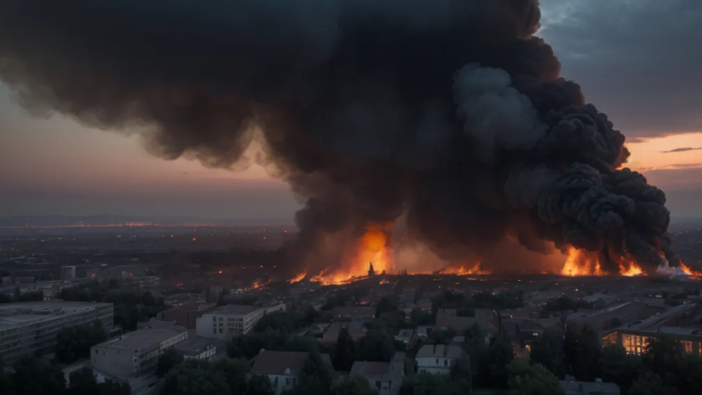 Масштабна пожежа в Бохумі: Знищено дискотеку «Rouge»