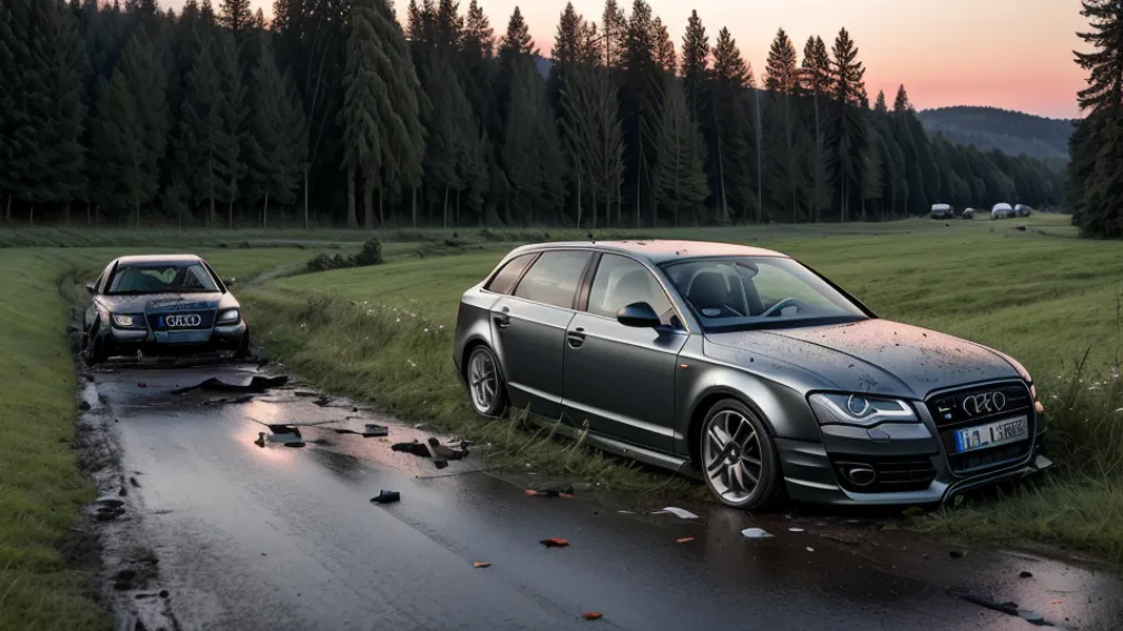 У Німеччині Audi злетів у кювет: водія викинуло з авто, він загинув