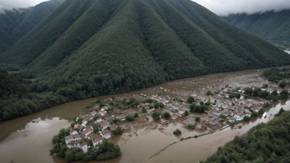 Затоплене село у Швейцарії: Блаттен пішов під воду через зсув, 300 мешканців евакуйовано