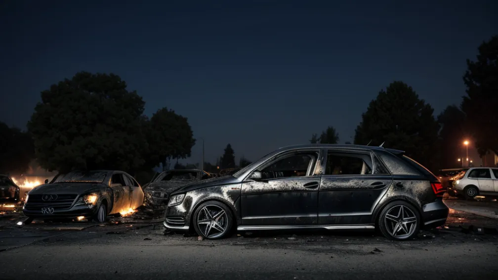 У Бремені згоріло авто Audi, пошкоджено ще дві автівки: поліція розслідує підпал