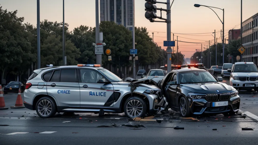 Серйозне ДТП у Ханау: BMW врізався у світлофор, водій втік, пасажири отримали важкі травми