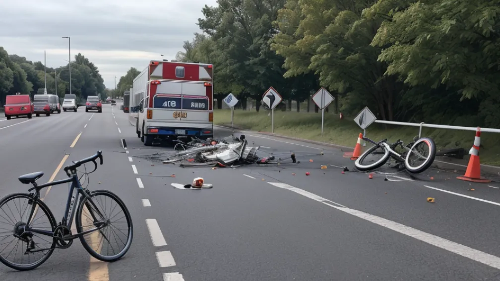 У Фрайбурзі велосипедистка впала та отримала серйозні травми