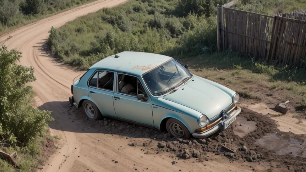 У Німеччині 88-річна водійка на Volkswagen врізалася у стовп на польовій дорозі