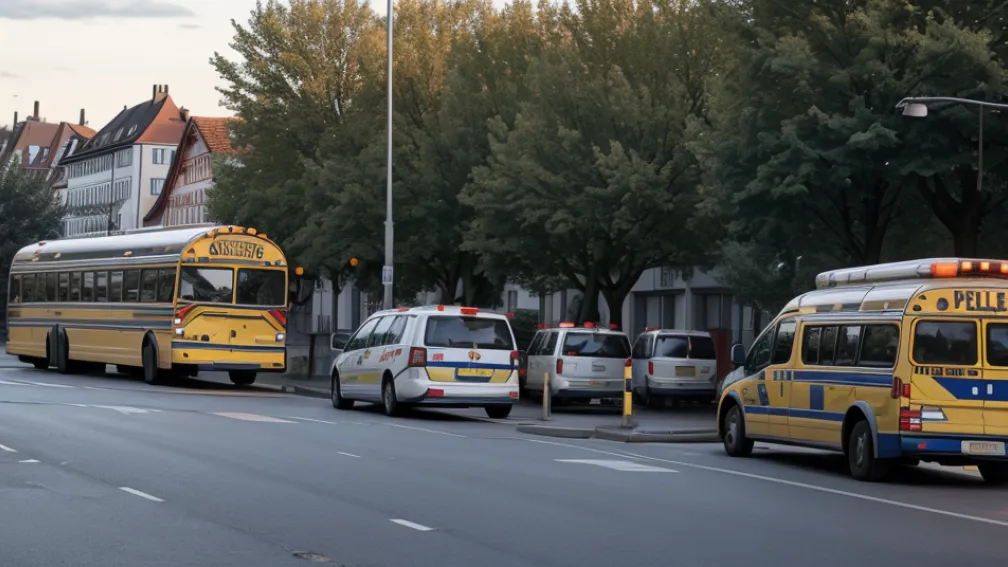 У Німеччині шкільний автобус здійснив екстрене гальмування: постраждали 18 дітей