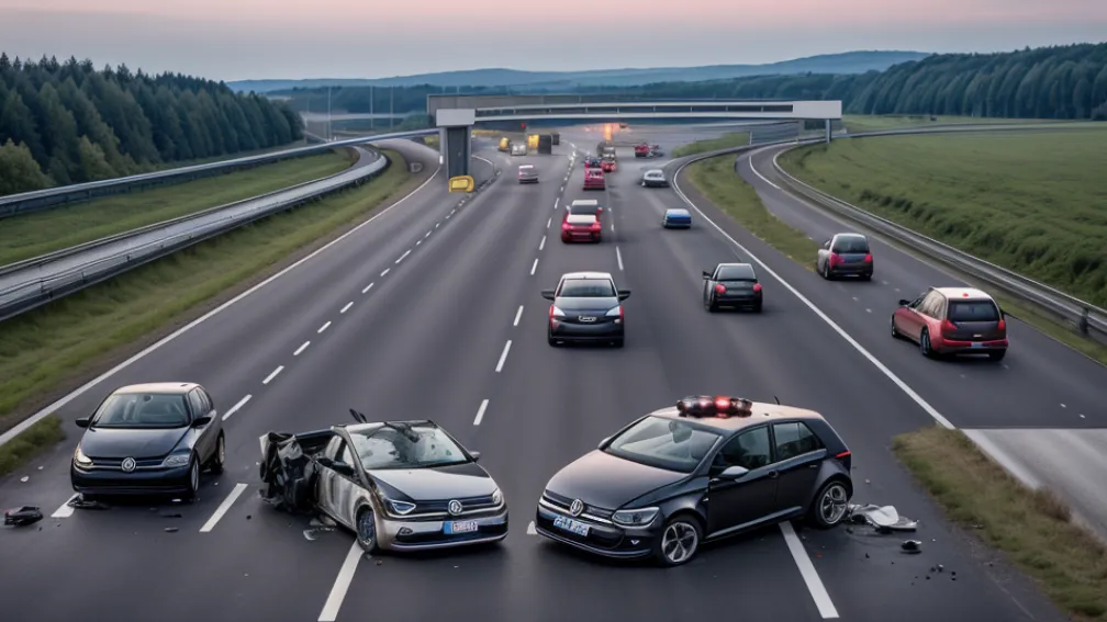 Серйозна ДТП на трасі А2 у Німеччині: VW Golf зіткнувся з вантажівкою при обгоні, є тяжкопоранений