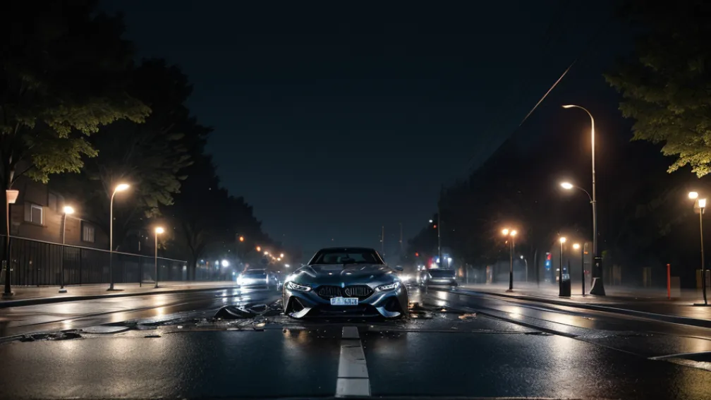 Аварія в Берліні: 21-річний водій розбив орендований BMW M8 на тротуарі, є підозра у незаконних перегонах