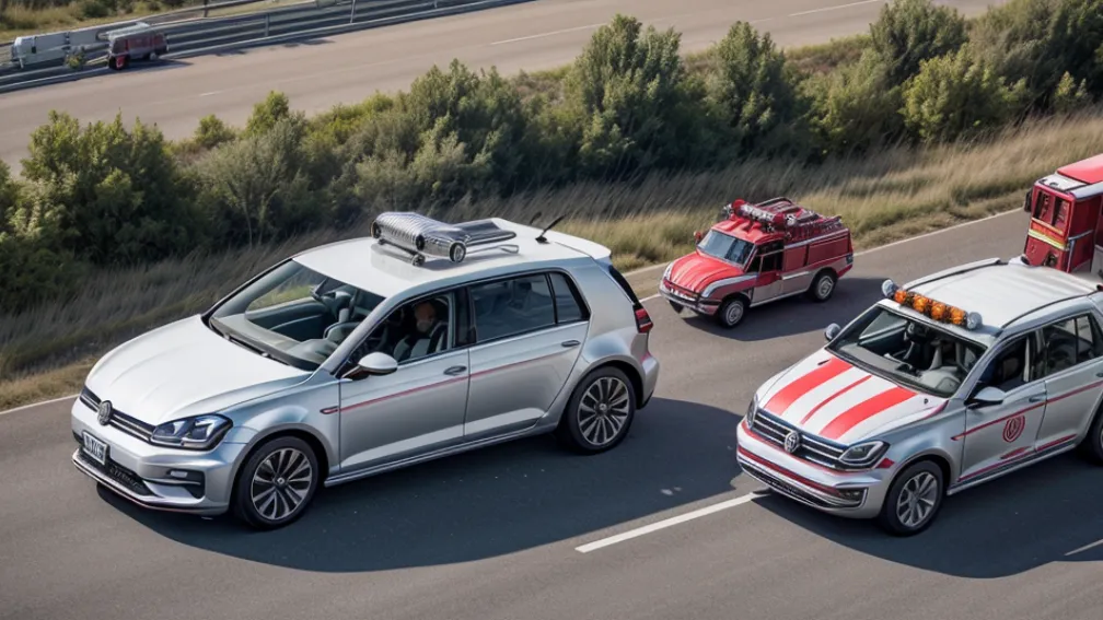 У Німеччині VW Golf з молодими людьми перекинувся через перевищення швидкості: п'ятеро постраждалих