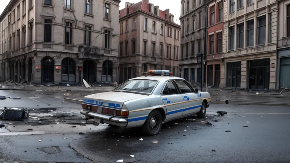 У Бремені чоловіка затримали за розгром поліцейського авто залізним прутом