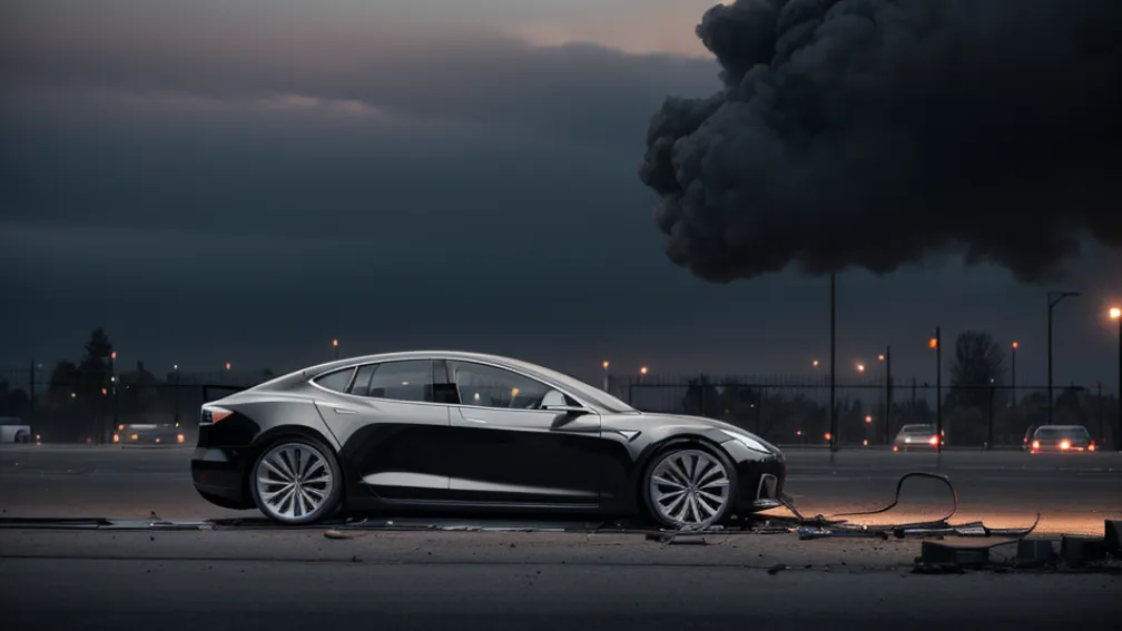 У Берліні згорів електромобіль Tesla: поліція розслідує підпал