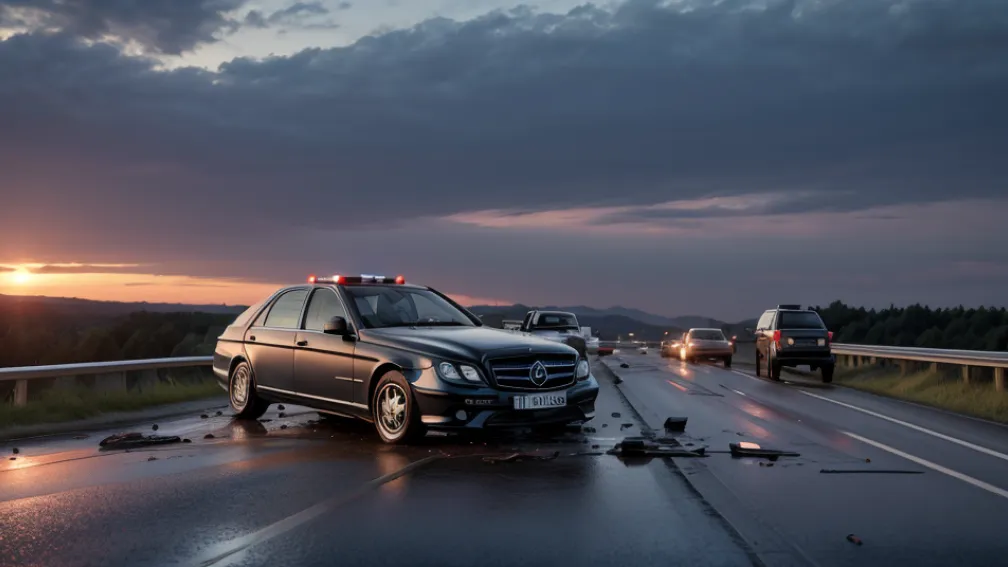 Серйозна ДТП на трасі A52 у Німеччині: Mercedes перекинувся, водій у критичному стані