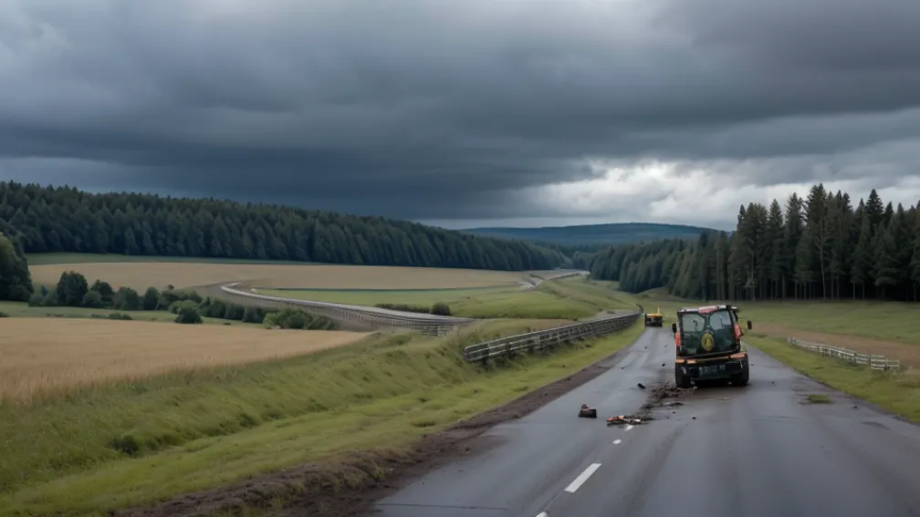 У Німеччині трактор потрапив у ДТП на трасі B41: є постраждалий, рух перекрито