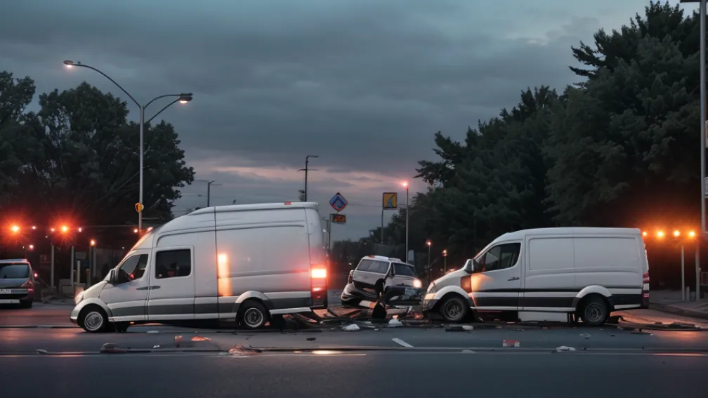 У Франкенталі, Німеччина, швидка допомога зіткнулася з Mercedes Sprinter на перехресті