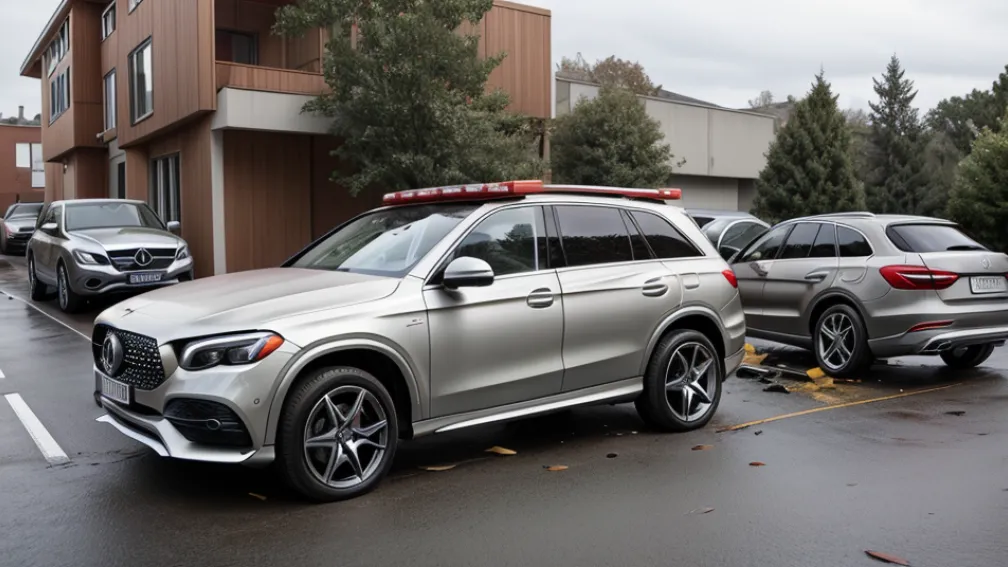 У Німеччині Audi здійснив "політ" над стіною та приземлився на два "Мерседеси", як у "Тетрісі"