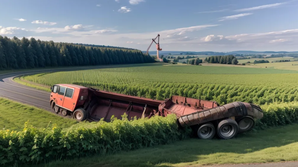 У Німеччині перекинувся трактор: 16-річний водій постраждав, значні збитки