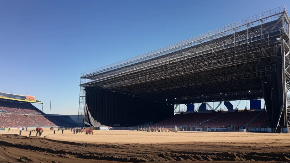 Фестиваль Rock am Ring на Нюрбургрінгу: сцена зводиться за допомогою 1500 тонн сталі