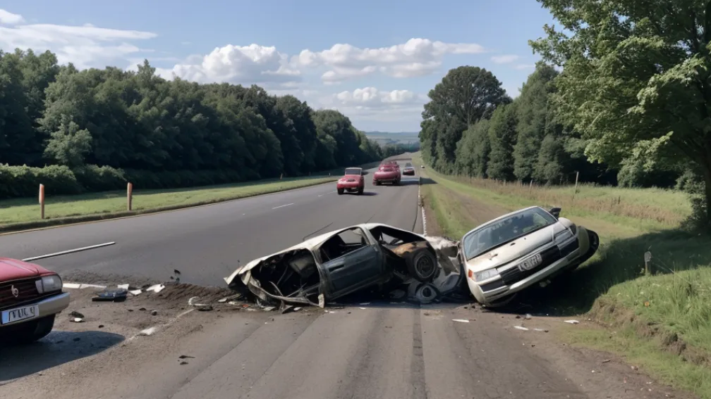 Серйозна ДТП у Німеччині: Автомобіль врізався у трактор під час обгону, пасажирка важко травмована