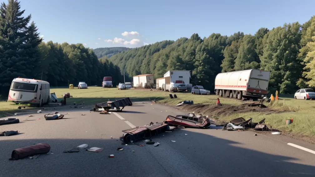 Аварія у Німеччині: Перекинувся причіп з людьми в Саксонії, 11 постраждалих