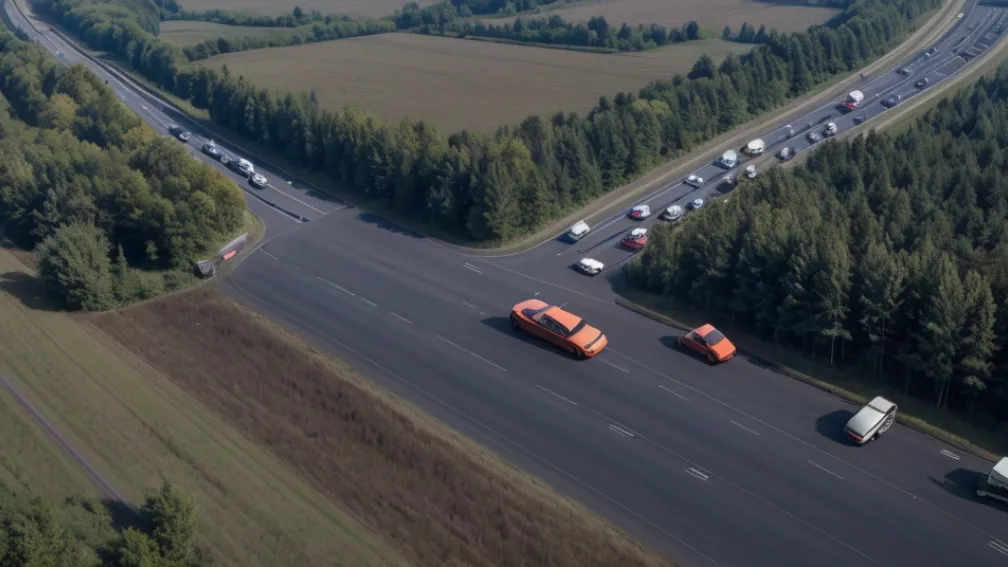 Серйозне ДТП на трасі B110 у Німеччині: Водійка Audi не помітила мотоцикліста під час обгону