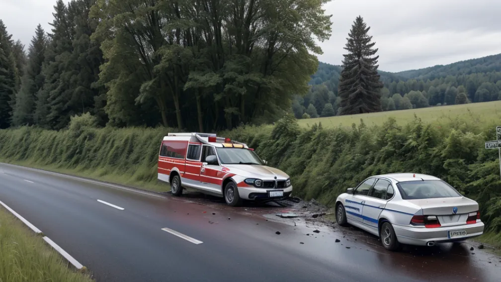 У Німеччині BMW злетів з траси A20 і врізався в огорожу: троє постраждалих
