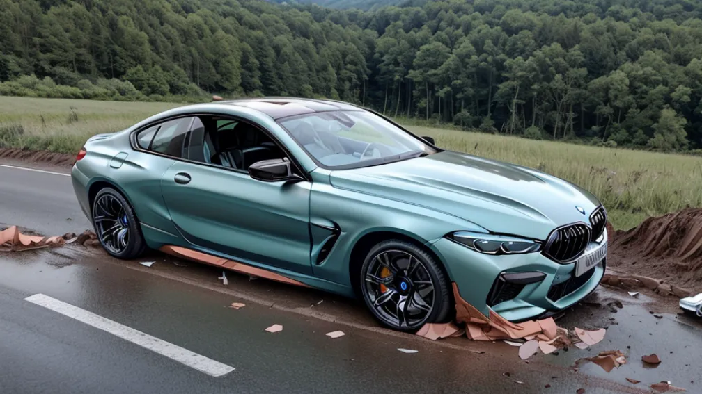 ДТП у Фройденберзі: П'яний водій на BMW M8 влетів у насип, збитки 80 000 євро