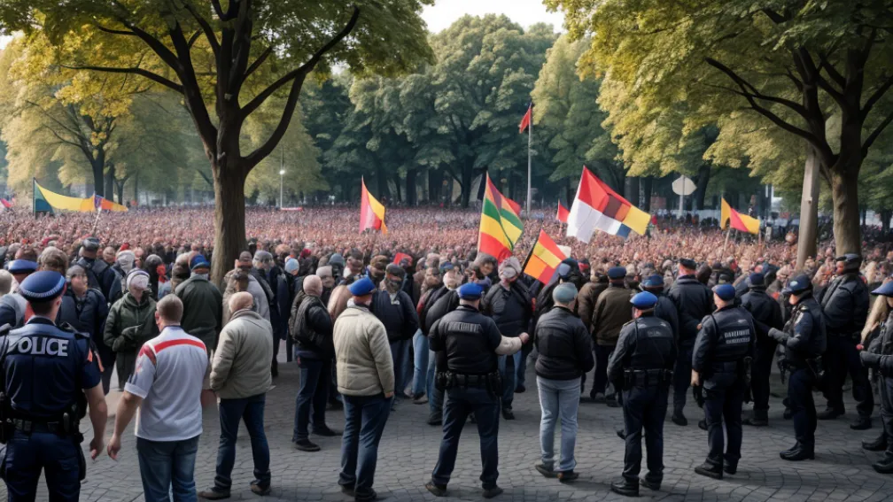 Протест у Берліні: Депутати AfD втекли з Герліцького парку під охороною поліції