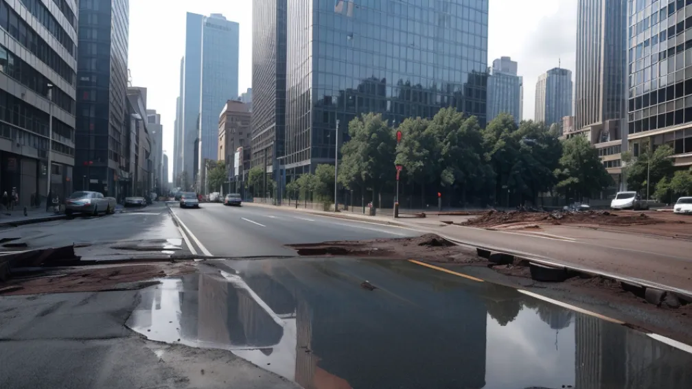 У Сінгапурі на дорозі раптово утворилася глибока вирва, яка поглинула авто з жінкою