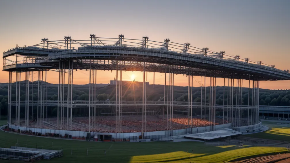 Грандіозна сцена для Rock am Ring: На Нюрбургрингу будують конструкцію з 1500 тонн сталі