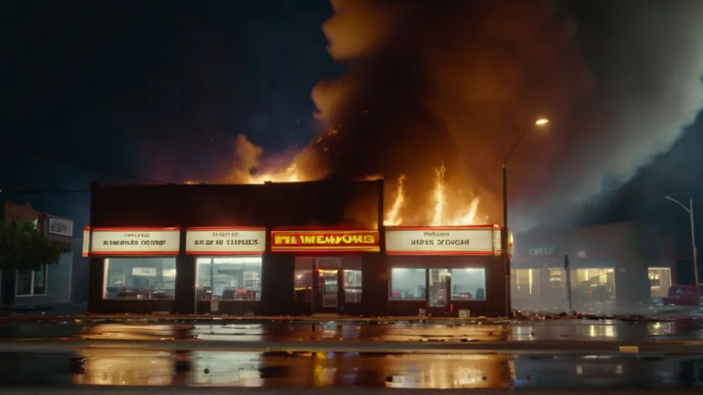 Масштабна пожежа в магазині Tedi у Крефельді: Постраждала клієнтка у небезпеці