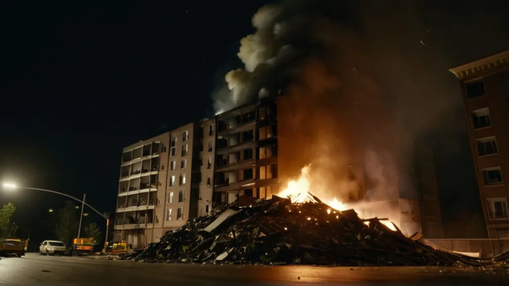 Пожежа в Оффенбаху: Звалище великогабаритного сміття спалахнуло біля житлового будинку, збитки 30 000 євро