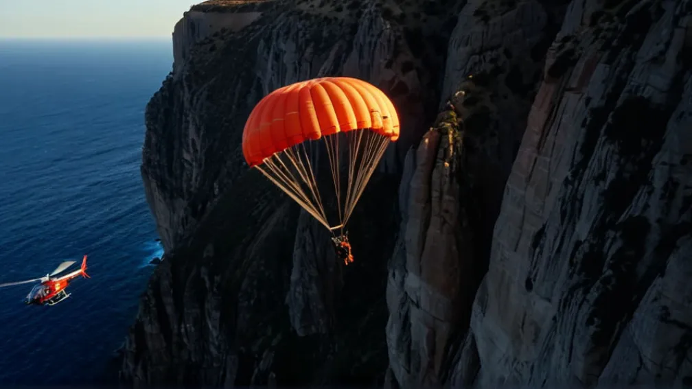 Драма в Юті: Бейсджампер годинами висів на скелі після невдалого стрибка