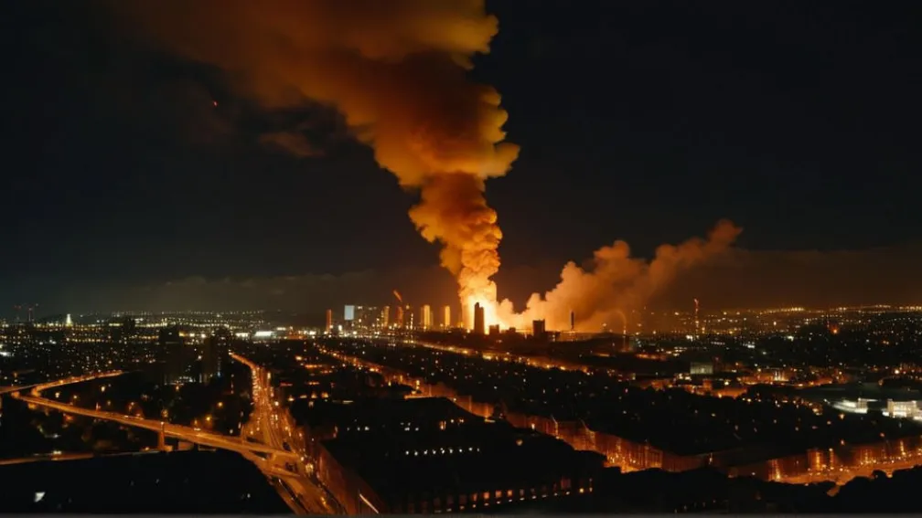 Російські дрони атакували Харків: цілі райони охоплені вогнем