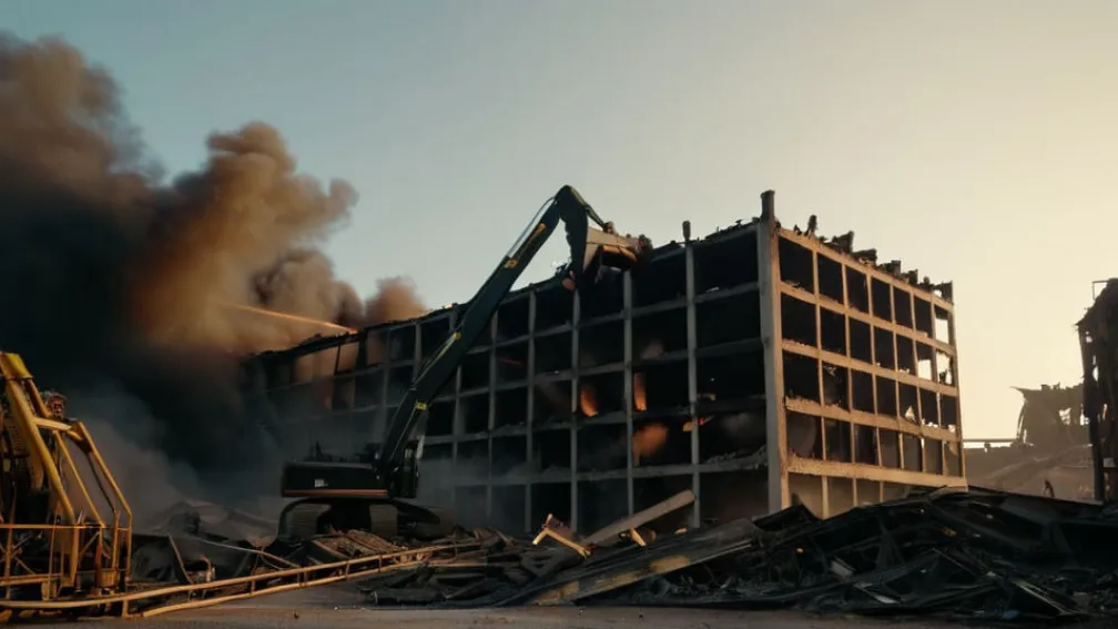 Дрезден: Руїни колишньої Державної оперети зносять після пожежі, спричиненої дітьми