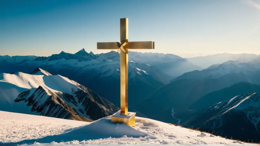 Золотий Хрест на Вершині Цугшпітце, Символ Німеччини, Демонтований для Реставрації Через Вандалізм