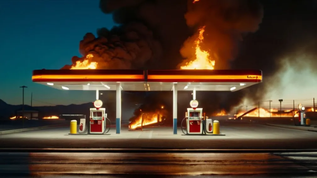 Недбалість призвела до пожежі: бензозаправка в Бразилії згоріла через сірник