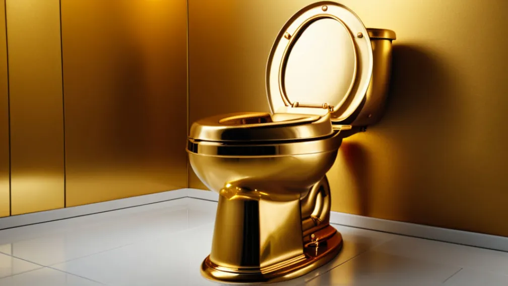 Золотий унітаз Мауріціо Каттелана "Америка" виставлять на аукціон Sotheby's за $10 мільйонів