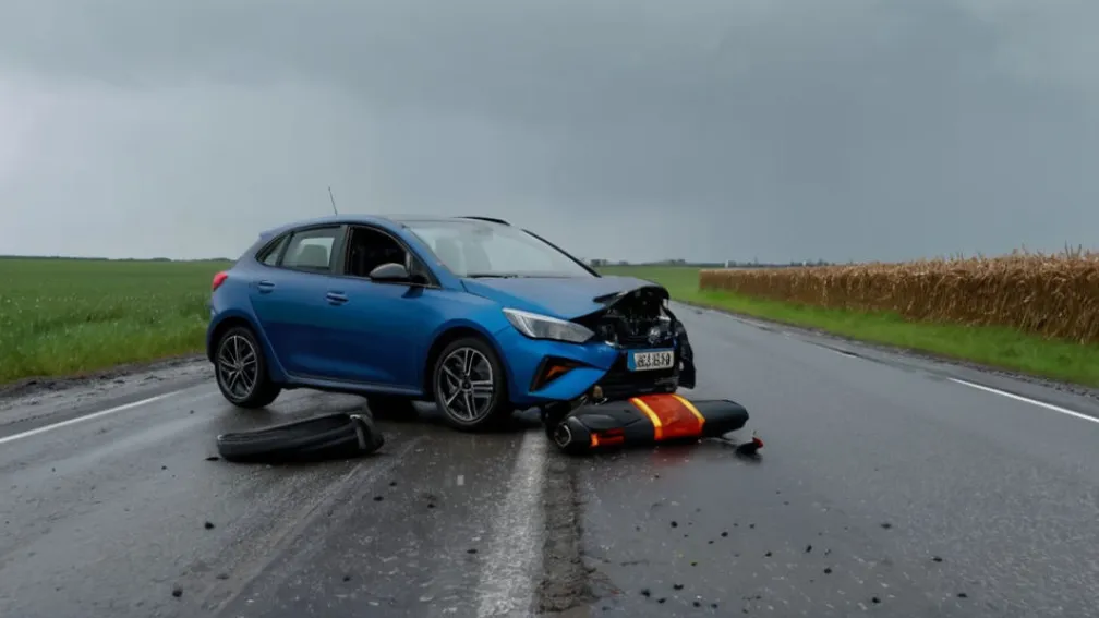 Смертельна ДТП у Вільсумі: Мотоцикліст загинув, не помітивши автомобіль