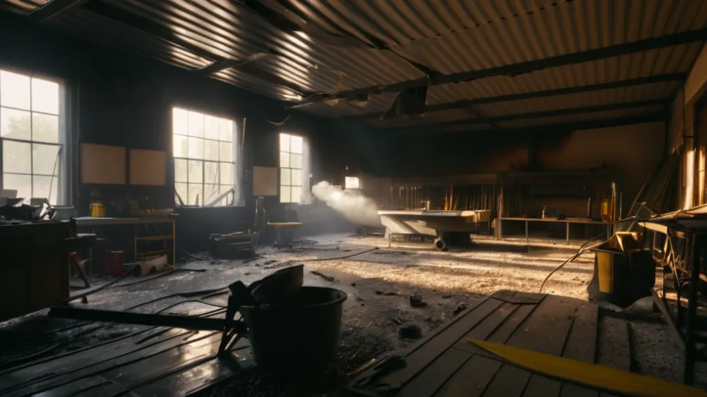 Пожежа в майстерні в Німеччині: 65-річний чоловік отримав важкі опіки, дружину госпіталізовано