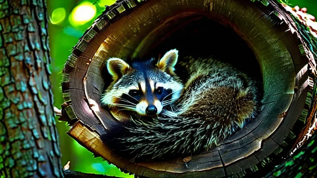 Як людина, так і тварина: У мережі показали єнота, який гучно хропе під час сну