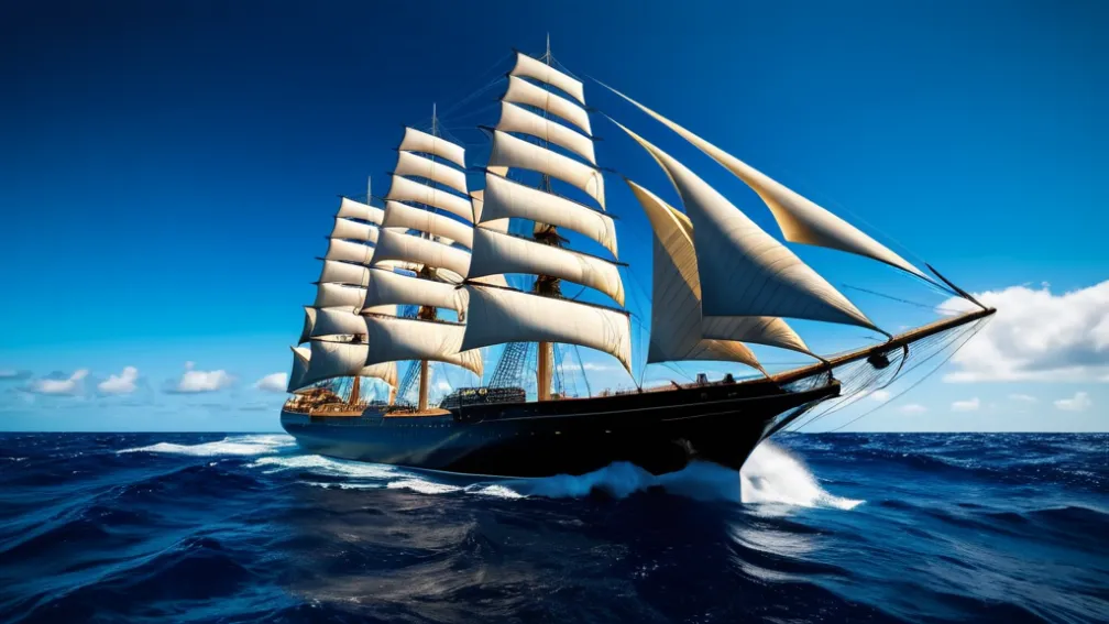 Найбільший у світі вітрильник успішно здійснив перший рейс через Атлантику