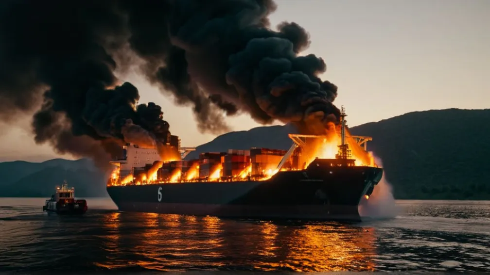 Палаючий танкер в Ізмаїлі: загроза вибуху та евакуація на Дунаї