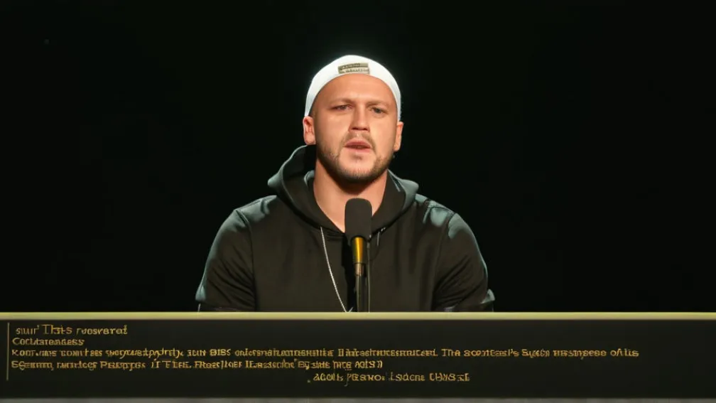 Репер Haftbefehl дав 18-хвилинний концерт із закритим обличчям