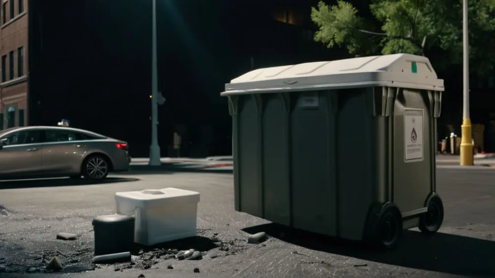 У Севільї з крана впав портативний туалет на вулицю