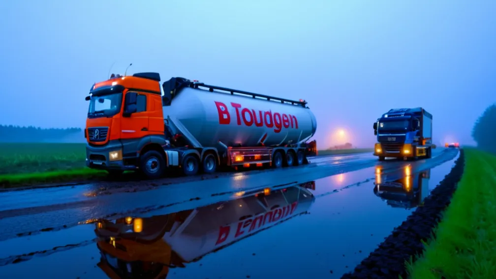 У Німеччині п'яний водій вантажівки з цистерною газу з'їхав у кювет: понад 2 проміле