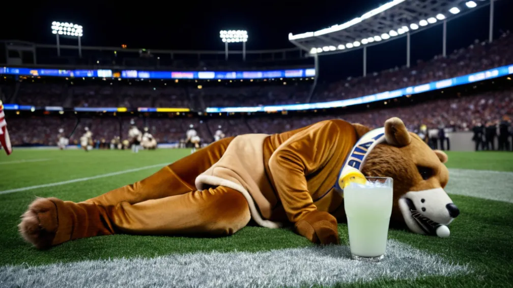 П'яний талісман влаштував ганьбу на стадіоні в Англії, ображаючи глядачів