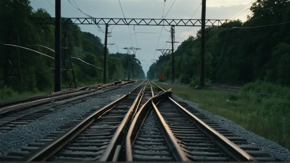 Аварія на залізниці: вантажівка обірвала контактну мережу, спричинивши затримки потягів