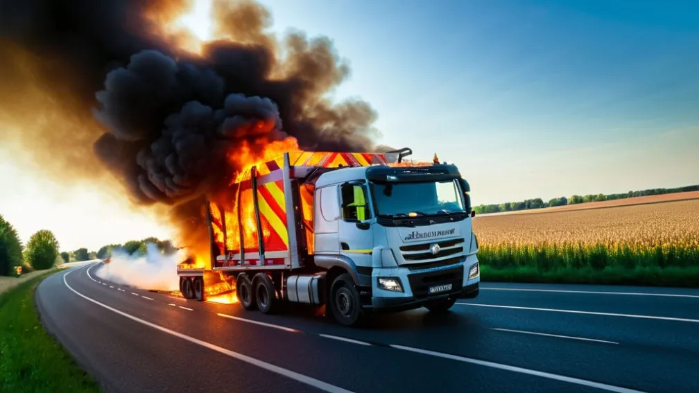 Горів вантажівка: повне перекриття B75 у Дельменхорсті