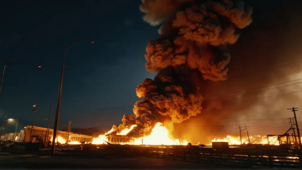 Потужні вибухи та масштабна пожежа охопили промислову зону на південь від Буенос-Айреса