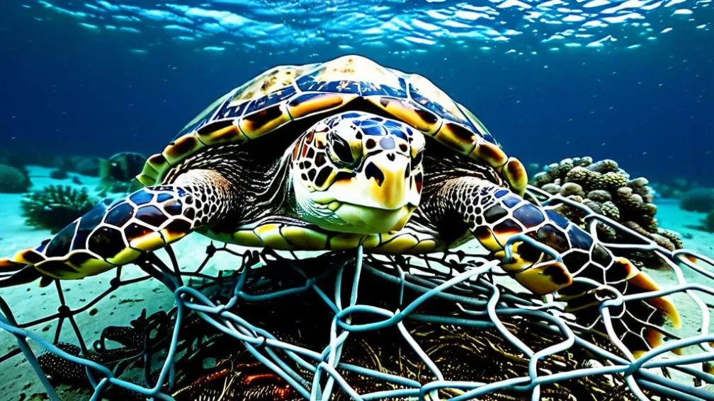 Морська черепаха ледь не загинула в пастці біля узбережжя Флориди